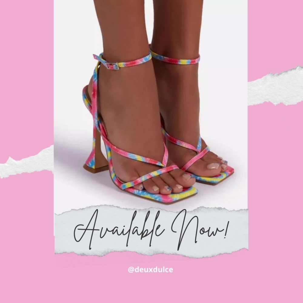 ‼️AVAILABLE NOW‼️Rainbow Swirl Sandal